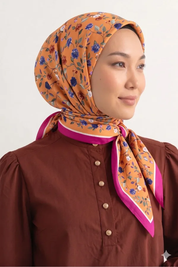Tarzını Seç Pembe Gül Fular / Bandana / Aksesuar / Eşarp 90x90 cm Tarzını Seç Pembe Gül Fular / Bandana / Aksesuar / Eşarp 90x90 cm