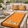 Tarzını Seç Royal At Desenli Salon Dekoru 2 Adet Kırlent Kılıfı (40x38) 1 Adet Runner (40x140) Set