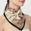 Tarzını Seç Siyah Ginkgo Fular / Bandana / Aksesuar 48x48 cm