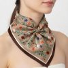 Tarzını Seç Siyah Gül Fular / Bandana / Aksesuar 48x48 cm