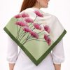 Tarzını Seç Siyah Mozaik Zincir Fular / Bandana / Aksesuar / Şal / Eşarp 70x70