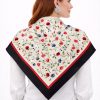 Tarzını Seç Siyah Mozaik Zincir Fular / Bandana / Aksesuar / Şal / Eşarp 70x70