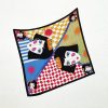 Tarzını Seç Siyah Mozaik Zincir Fular / Bandana / Aksesuar / Şal / Eşarp 70x70