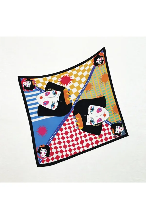 Tarzını Seç Siyah Queen Fular / Bandana / Aksesuar 48x48 cm Tarzını Seç Siyah Queen Fular / Bandana / Aksesuar 48x48 cm