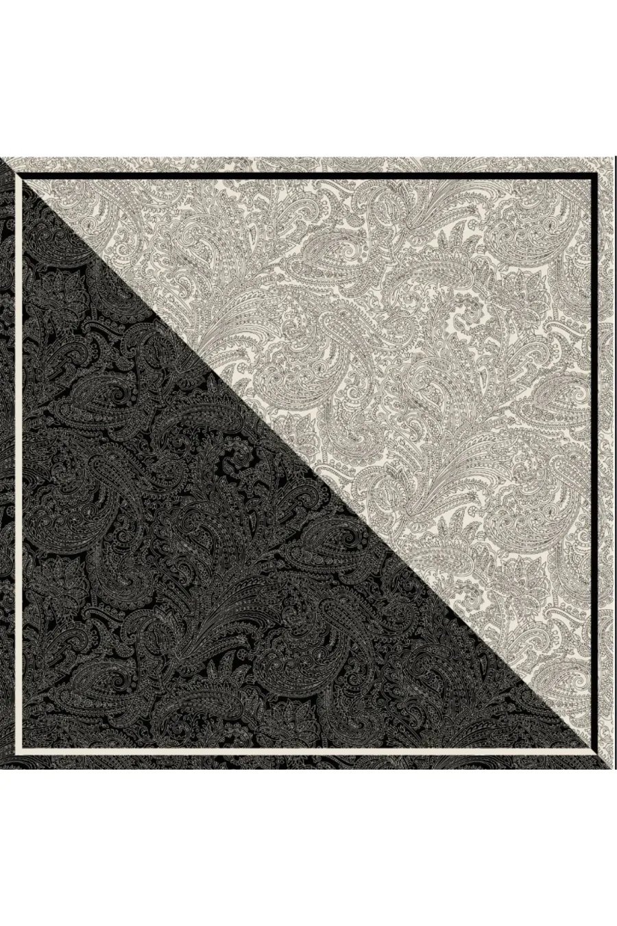 Tarzını Seç Siyah Royal Fular / Bandana / Aksesuar / Şal / Eşarp 70x70