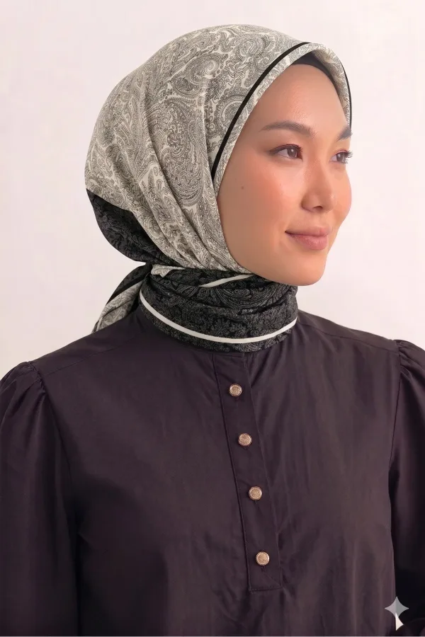 Tarzını Seç Siyah Royal Fular / Bandana / Aksesuar / Eşarp 90x90 cm Tarzını Seç Siyah Royal Fular / Bandana / Aksesuar / Eşarp 90x90 cm