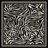 Tarzını Seç Siyah Zebra Fular / Bandana / Aksesuar / Eşarp 90x90 cm