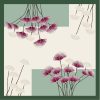 Tarzını Seç Yeşil Ginkgo Fular / Bandana / Aksesuar / Eşarp 90x90 cm