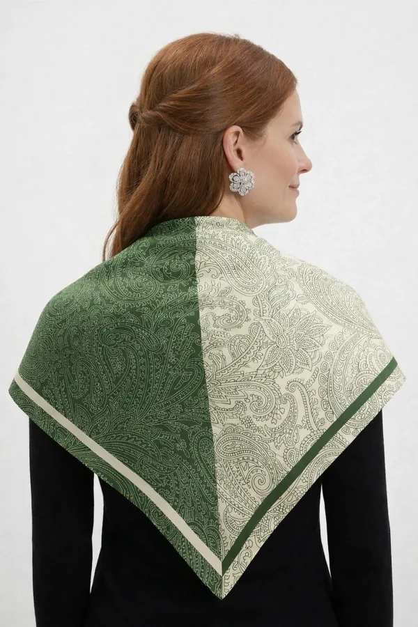 Tarzını Seç Yeşil Royal Fular / Bandana / Aksesuar / Eşarp 90x90 cm Tarzını Seç Yeşil Royal Fular / Bandana / Aksesuar / Eşarp 90x90 cm