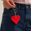 Tarzınıseç 3D Kırmızı Kalp Anahtarlık Charm