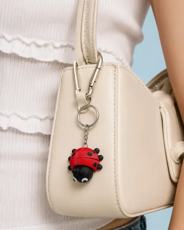Tarzınıseç 3D Ladybug Anahtarlık Charm
