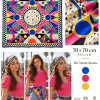 Tarzınıseç Seksenler Retro Dama ve Geometrik Desenli Fular 70 x 70 cm