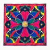 Tarzınıseç Seksenler Retro İnci ve Yelpaze Desenli Fular 70 x 70 cm