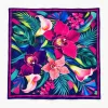 Tarzınıseç Seksenler Retro Orkide Desenli Fular 70 x 70 cm