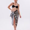 Uzun Pareo – Leopar Desenli Bandana & Pareo Seti