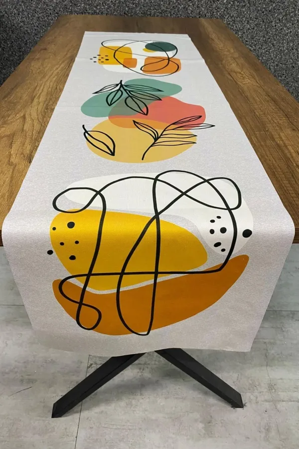 Yaprak Desenli Runner 40x140 Cm Yaprak Desenli Runner 40x140 Cm