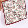 Yeni Sezon Yılbaşı Desenli Bandana Fular Yeni Yıl Hediyesi Şal Estascarf 70x70 Cm