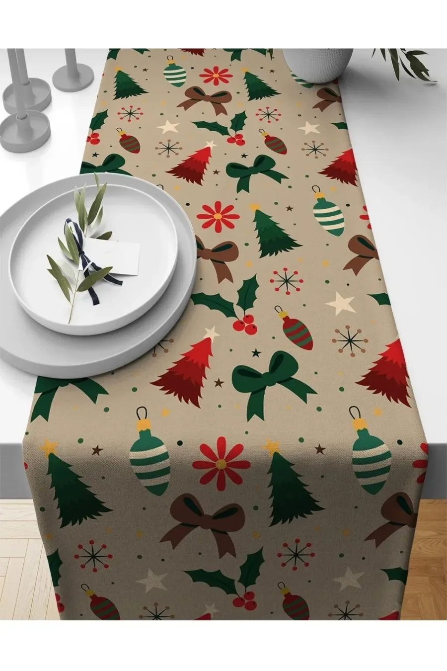 Yılbaşı Desen Runner Christmas Yeniyıl Runner 40 X 140 - 2 Adet Yılbaşı Desen Runner Christmas Yeniyıl Runner 40 X 140 - 2 Adet