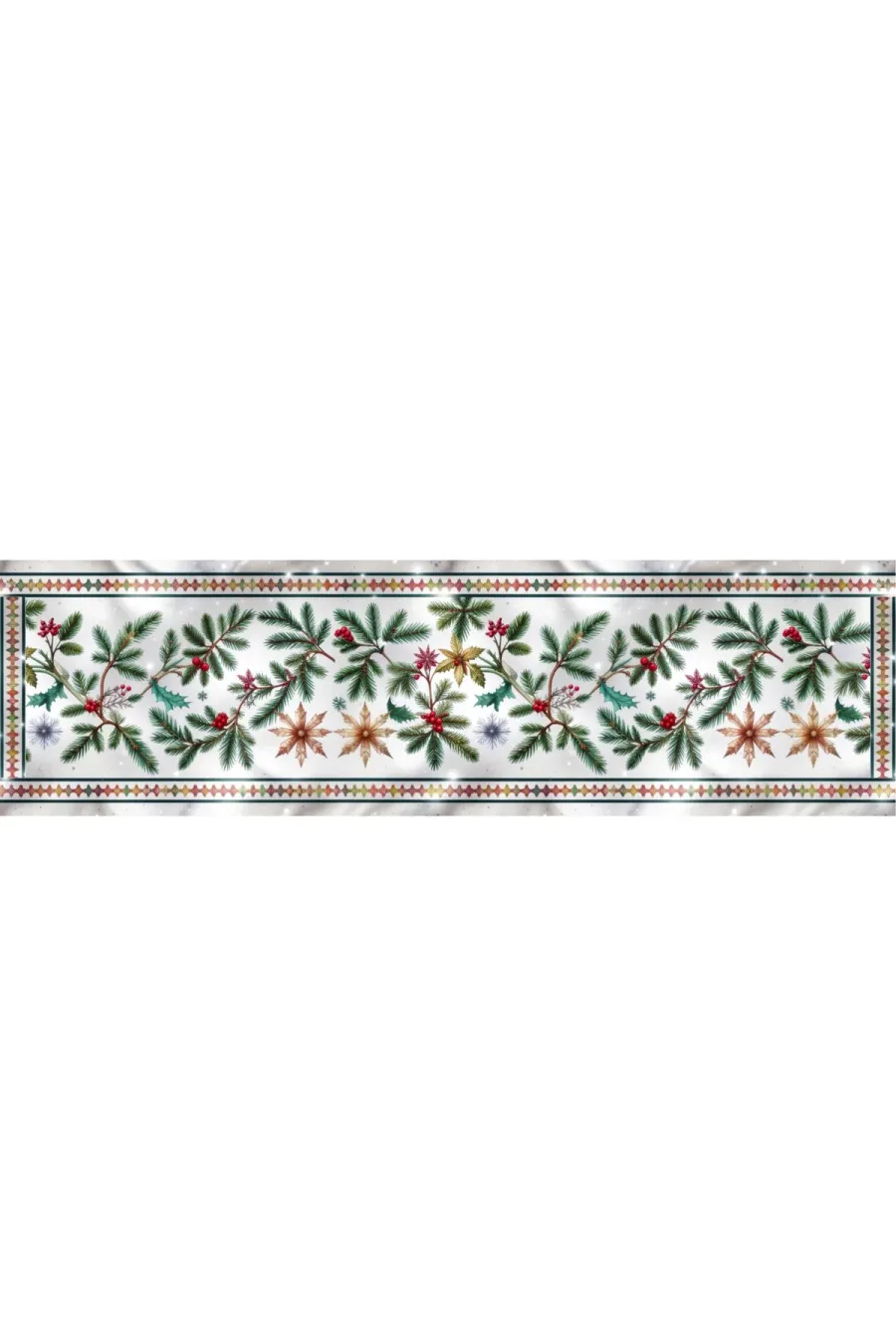 Yılbaşı Temalı Dijital Baskılı Runner Örtüsü Christmas 40x140 cm Yılbaşı Temalı Dijital Baskılı Runner Örtüsü Christmas 40x140 cm