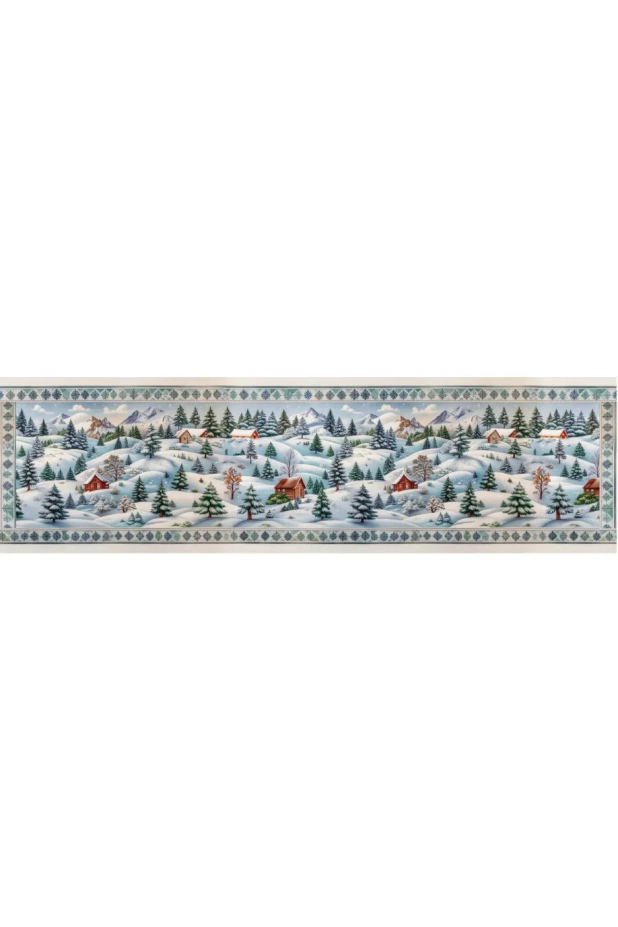 Yılbaşı Temalı Dijital Baskılı Runner Örtüsü Christmas 40x140 cm Yılbaşı Temalı Dijital Baskılı Runner Örtüsü Christmas 40x140 cm