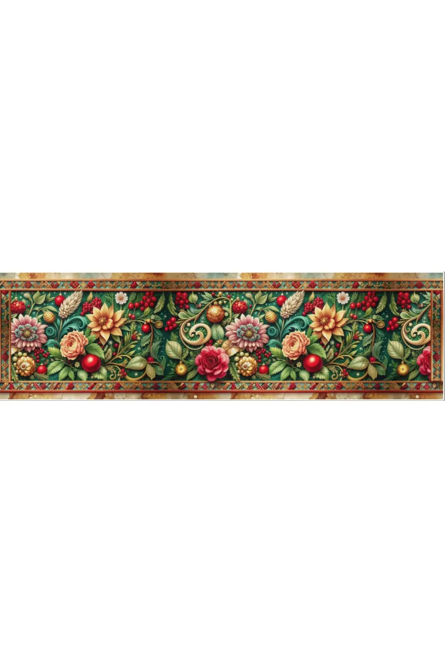 Yılbaşı Temalı Dijital Baskılı Runner Örtüsü Christmas 40x140 cm Yılbaşı Temalı Dijital Baskılı Runner Örtüsü Christmas 40x140 cm