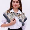Zarif Yasemin Model Fular Bandana Şal Estascarf 70x70 Cm