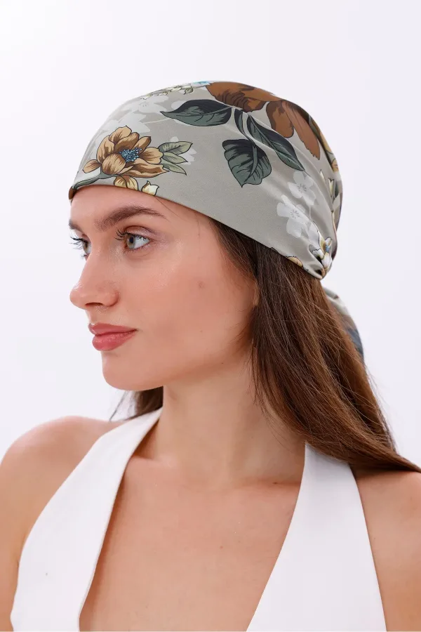 Zarif Yasemin Model Fular Bandana Şal Estascarf 70x70 Cm