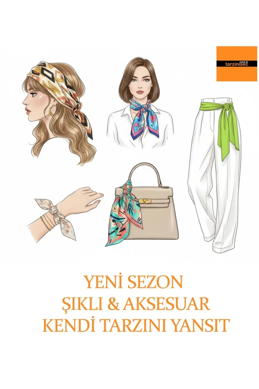 Zerafeti Fular Bandana – Estascarf 100x9 cm