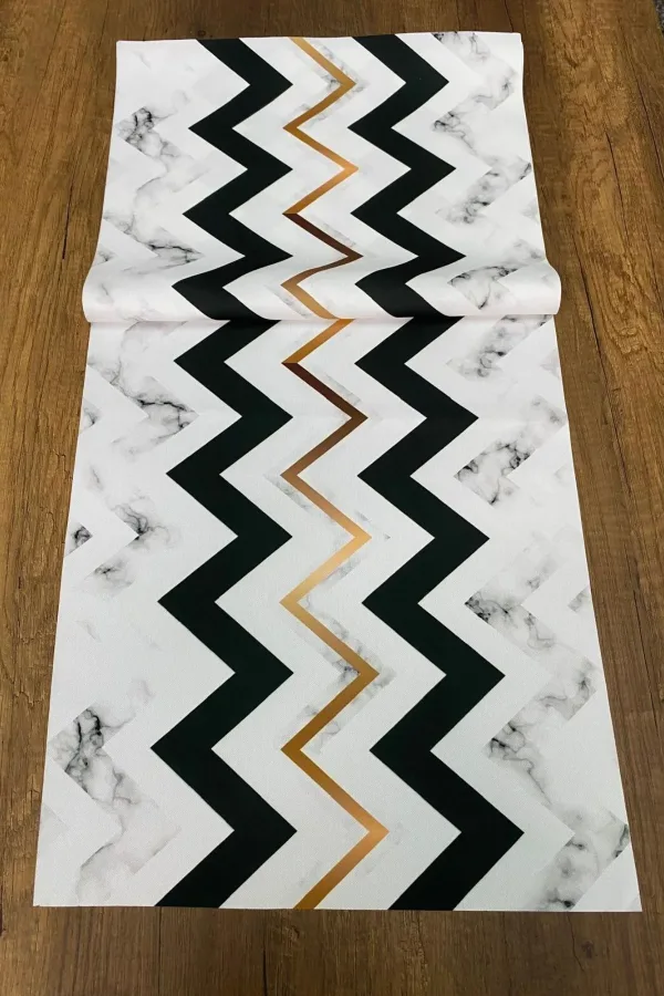 Zigzag Desenli Runner 40x140 Cm