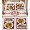 Tarzını Seç Runsupset Runner 70 x 140 cm + 4 Adet Supla - Bordo Tuğra