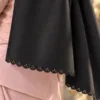 1_org_zoom-48 Tarzını Seç Dantel Oya Kesim Çiçek Taç Motif Şal Siyah 75 x 200 cm