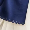 1_org_zoom-56 Tarzını Seç Dantel Oya Kesim Çiçek Taç Motif Şal Lacivert 75 x 200 cm