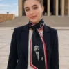 atatürk1 10'lu Atatürk Siyah Kırmızı Şeritli Atatürk Fotograflı ve İmzalı 85x25cm Kravat / Eşarp / Fular